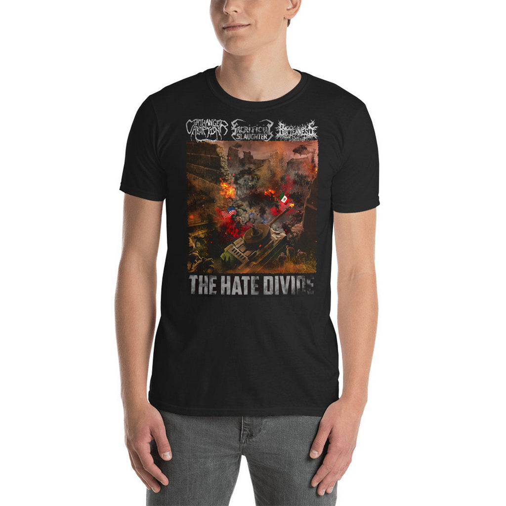 COATHANGER ABORTION / SACRIFICIAL SLAUGHTER / ROTTENNESS - The Hate Divide T-Shirt