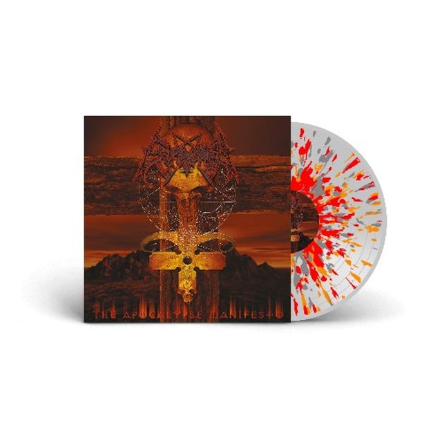 ENTHRONED - THE APOCALYPSE MANIFESTO (CLEAR VINYL WITH RED/ORANGE/GREY SPLATTER) ((Vinyl))
