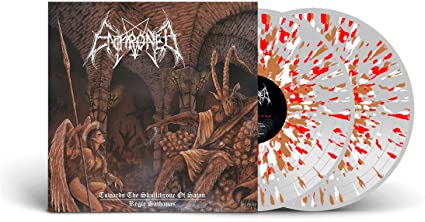ENTHRONED - TOWARDS THE SKULLTHRONE / REGIE SATHANAS (CLEAR VINYL WITH BROWN/RED/WHITE SPLATTER) ((Vinyl))