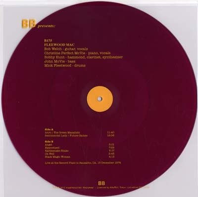 FLEETWOOD MAC - Live At The Record Plant In Sausalito - 15 December 1974 (KSAN-FM) ((Vinyl))