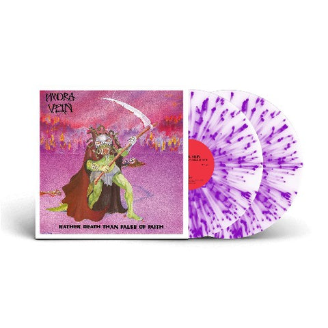 HYDRA VEIN - RATHER DEATH THAN FALSE OF FAITH (CLEAR/PURPLE SPLATTER VINYL) ((Vinyl))