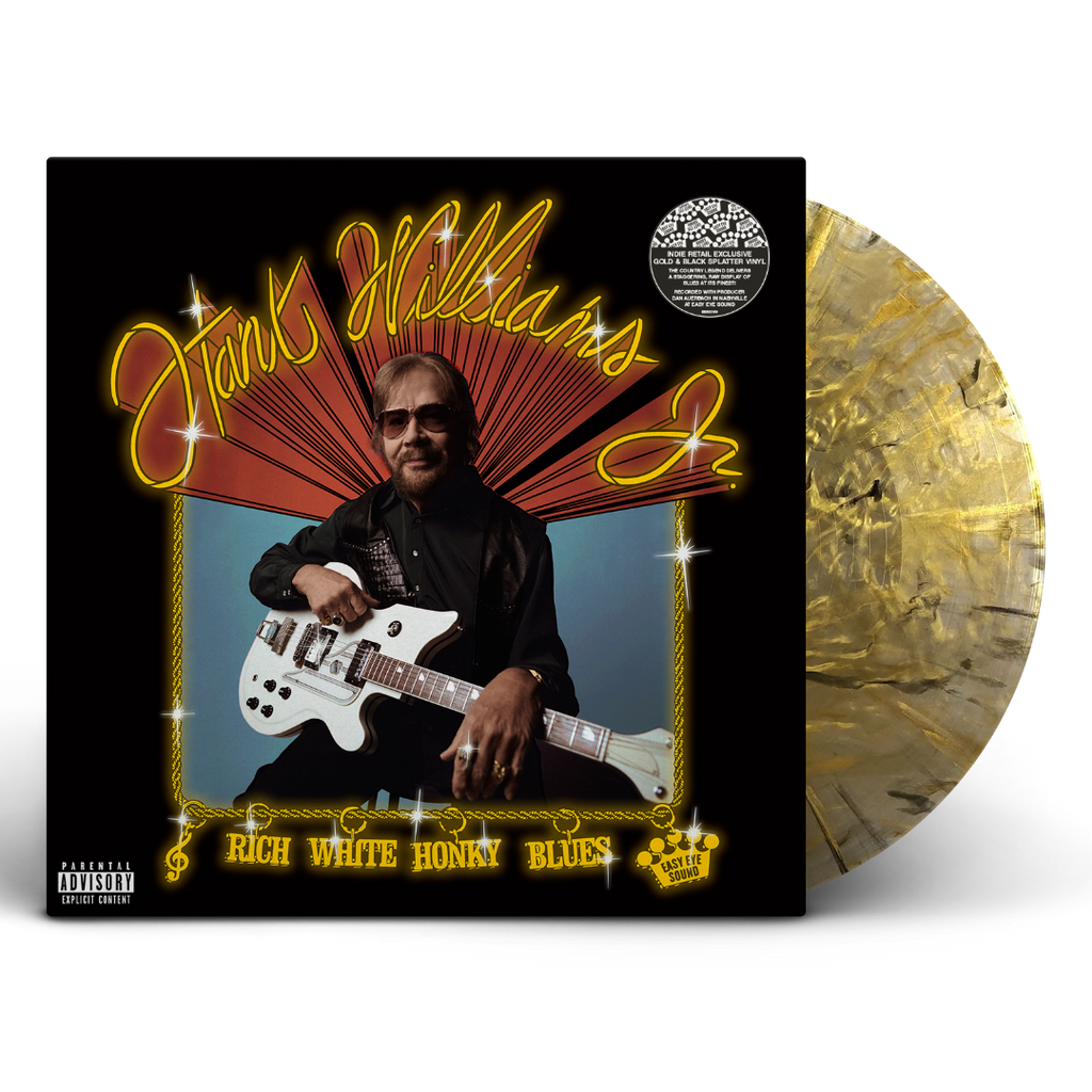 Hank Williams Jr. - Rich White Honky Blues [Explicit Content] (Colored Vinyl, Gold & Black Splatter, Indie Exclusive) ((Vinyl))