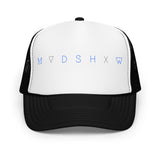 MUDSHOW - Logo White + Black Trucker Hat