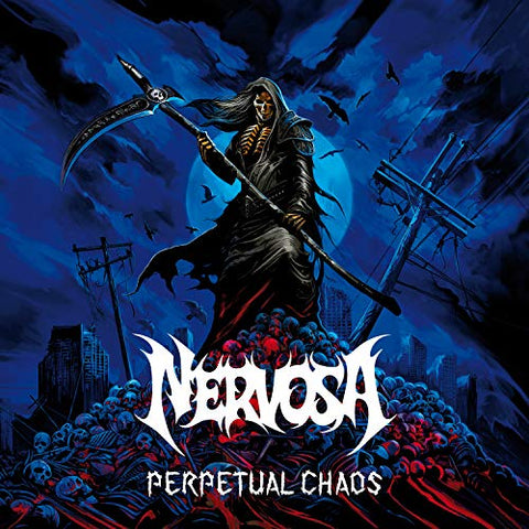NERVOSA - Perpetual Chaos (Blue LP) ((Vinyl))