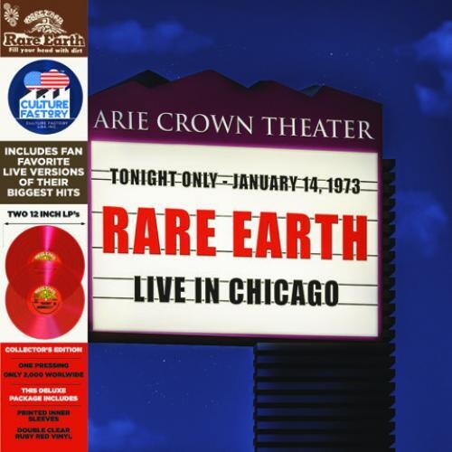 Rare Earth - Live in Chicago (Red Translucent Vinyl) (Colored Vinyl, Red, Indie Exclusive) ((Vinyl))