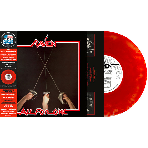 Raven - All For One (Colored Vinyl, Red & Black Smoke) ((Vinyl))