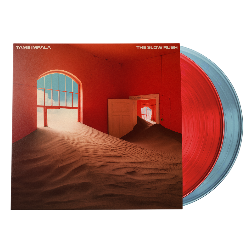 Tame Impala - The Slow Rush (2LP | Indie Exclusive | Red & Light Blue Vinyl) ((Vinyl))