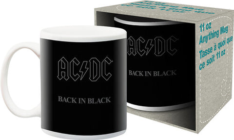 AC/DC - AC/DC Back In Black Album Cover Artwork 11oz Mug Boxed (Ceramic Mug) ((Merchandise))