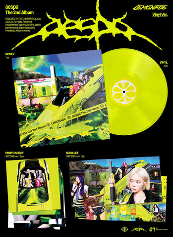 aespa - The 2Nd Album ‘Lemonade’ [Neon Yellow Vinyl] ((Vinyl))