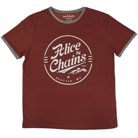 Alice In Chains - Circle Emblem (()) Red