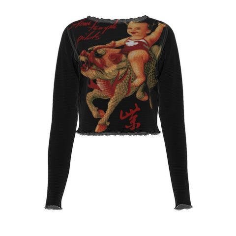 Stone Temple Pilots Women's Mesh Long Sleeve Top