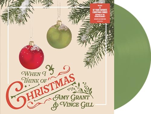 Amy Grant & Vince Gill - When I Think Of Christmas [Olive Green LP] ((Vinyl))