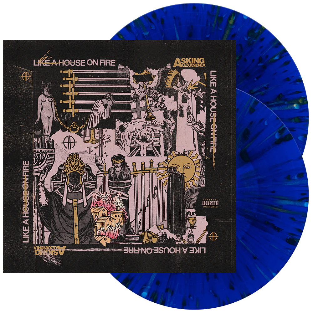 Asking Alexandria - Like A House On Fire (Indie Exclusive, Clear Vinyl, Royal Blue, Pink, Gold) (2 Lp's) ((Vinyl))