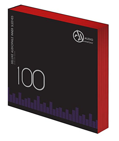 Audio Anatomy - 100X 12" DELUXE AUDIOPHILE ANTISTATIC INNER SLEEVES RED ((Innersleeves))