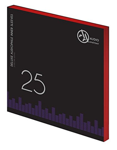 Audio Anatomy - 25X 12" DELUXE AUDIOPHILE ANTISTATIC INNER SLEEVES RED ((Innersleeves))