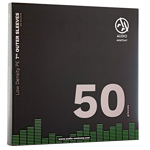 Audio Anatomy - 50X 7" PE LOW DENSITY OUTER SLEEVES (100 Micron) ((Sleeves))