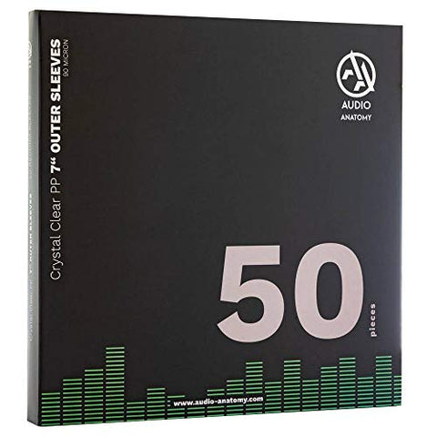 Audio Anatomy - 50X 7" PP CRYSTAL CLEAR OUTER SLEEVES (90 MICRON) ((Sleeves))