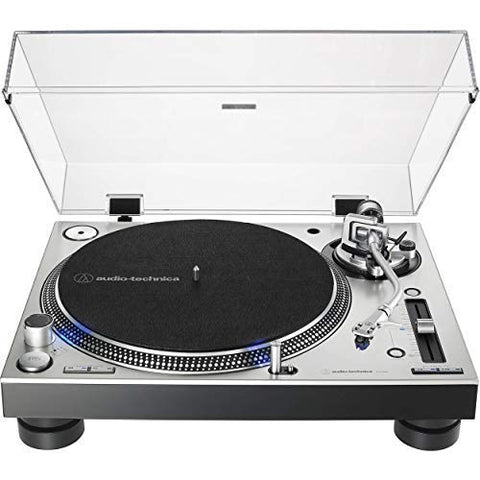 Audio-Technica - AT-LP140XP Direct-Drive Professional DJ Turntable with AT-XP3 Phono Cartridge and Stylus (Silver) ((Turntables))