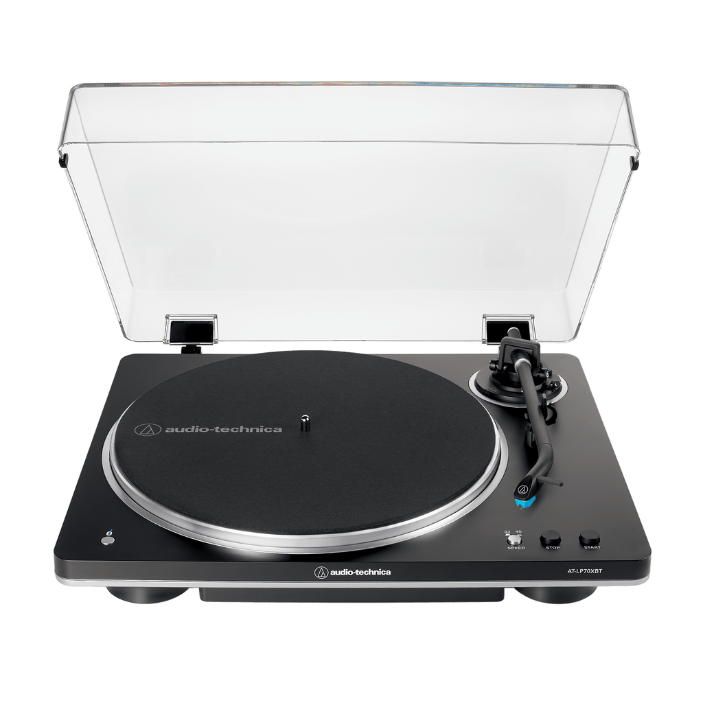 Audio Technica - AT-LP70XBT-BS - FULLY AUTO WRLS BELT-DRIVE TT,BLK/SILVER ((Turntables))