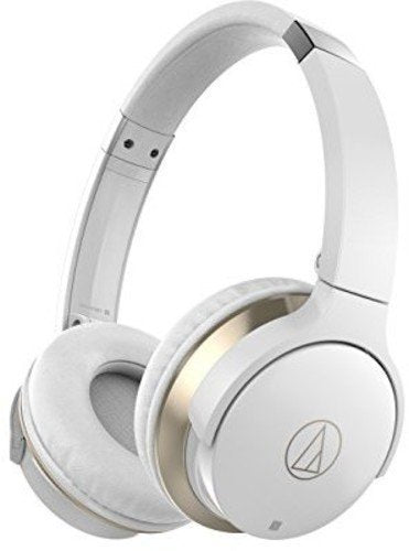 Audio Technica - ATH-AR3BTWH - SonicFuel wireless on-ear headphones with in-line mic and control, white ((Speakers))