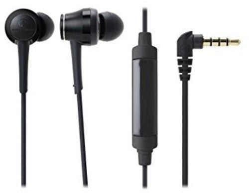 Audio Technica - ATH-CKR70ISBK - Sound Reality in-ear high-resolution audio headphones with in-line mic and control, black ((Speakers))