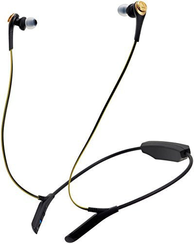 Audio Technica - ATH-CKS550BTBGD - Wireless in-ear headphones with in-line mic and control, black/gold? ((Speakers))
