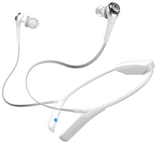 Audio Technica - ATH-CKS550BTWH - Wireless in-ear headphones with in-line mic and control, white ((Speakers))