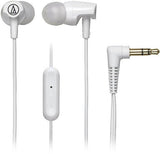 Audio-Technica - ATH-CLR100iSWH SonicFuel In-Ear Headphones with In-Line Mic & Control, White ((Headphone))