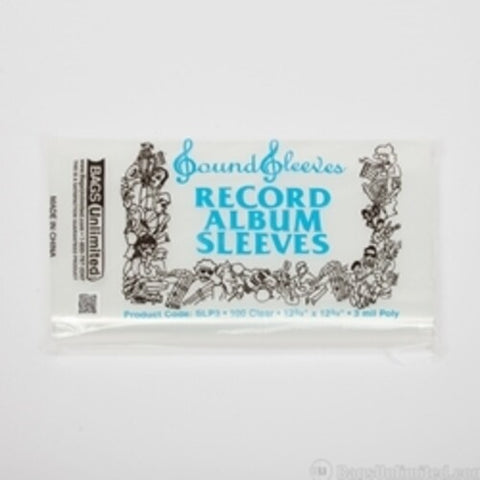 Bags Unlimited - Bags Unlimited SLP3 - 12 Inch LP Jacket Sleeve - No Flap - 100 CNT (Clear) ((Bags))