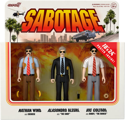 Beastie Boys - Super7 - Beastie Boys - ReAction - Sabotage 3PK (Collectible, Figure, Action Figure) (Bonus Poster) ((Action Figure))