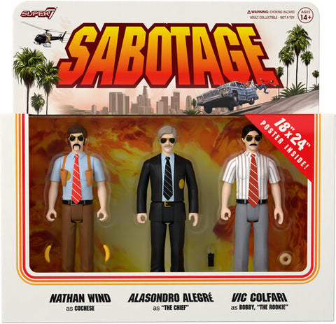 Beastie Boys - Super7 - Beastie Boys - ReAction - Sabotage 3PK (Collectible, Figure, Action Figure) (Bonus Poster) ((Action Figure))
