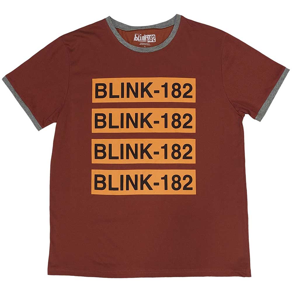 Blink-182 - Logo Repeat (()) Red