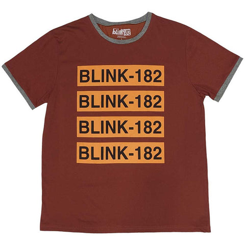 Blink-182 - Logo Repeat (()) Red