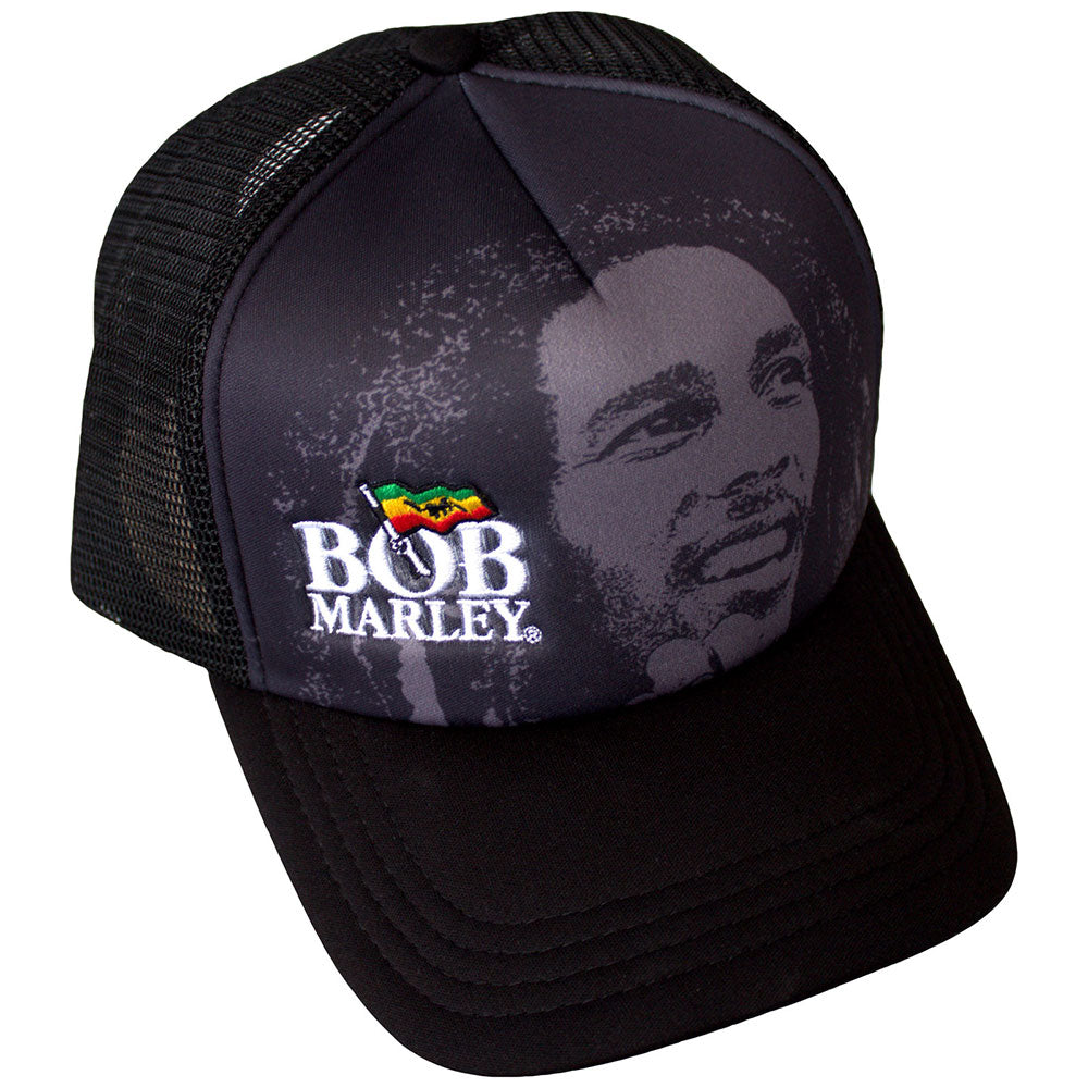 Bob Marley - Logo & Face (()) Black
