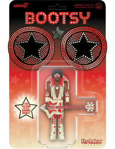 Bootsy Collins - Super7 - Bootsy Collins - ReAction Figures Wv3 - Bootsy Collins (Glow) (Collectible, Action Figure) ((Action Figure))