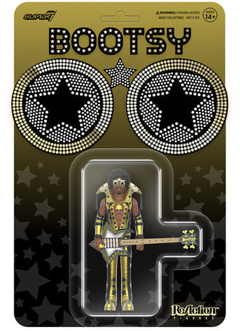 Bootsy Collins - Super7 - Bootsy Collins - ReAction Wv 2 - Bootsy Collins (Black And Gold) (Collectible, Figure, Action Figure) ((Action Figure))