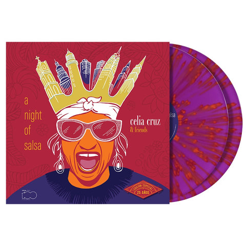 Celia Cruz & Friends - A Night of Salsa (25th Anniversary Edition) (180 Gram Magenta Splatter Colored Vinyl) (2 Lp's) ((Vinyl))