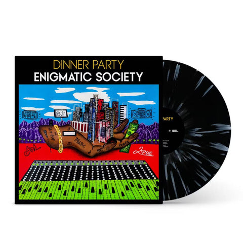 Dinner Party - Enigmatic Society (Black W/ White Splatter) [Explicit Content] ((Vinyl))