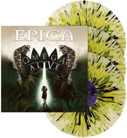 Epica - Omega Alive (Clear w/ Green & Black Splatter Colored Vinyl, Gatefold LP Jacket) (3 Lp's) ((Vinyl))