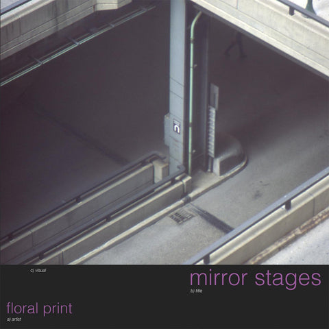 Floral Print - Mirror Stages (PINK & WHITE SPLIT VINYL) ((Indie & Alternative))