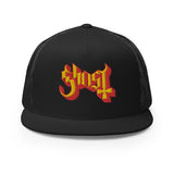 Ghost - Logo Flat Brim Trucker Hat