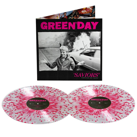 Green Day - Saviors [Explicit Content] (Indie Exclusive, Deluxe Edition, Clear W/ Hot Pink Splatter Colored Vinyl) (2Lp) ((Vinyl))