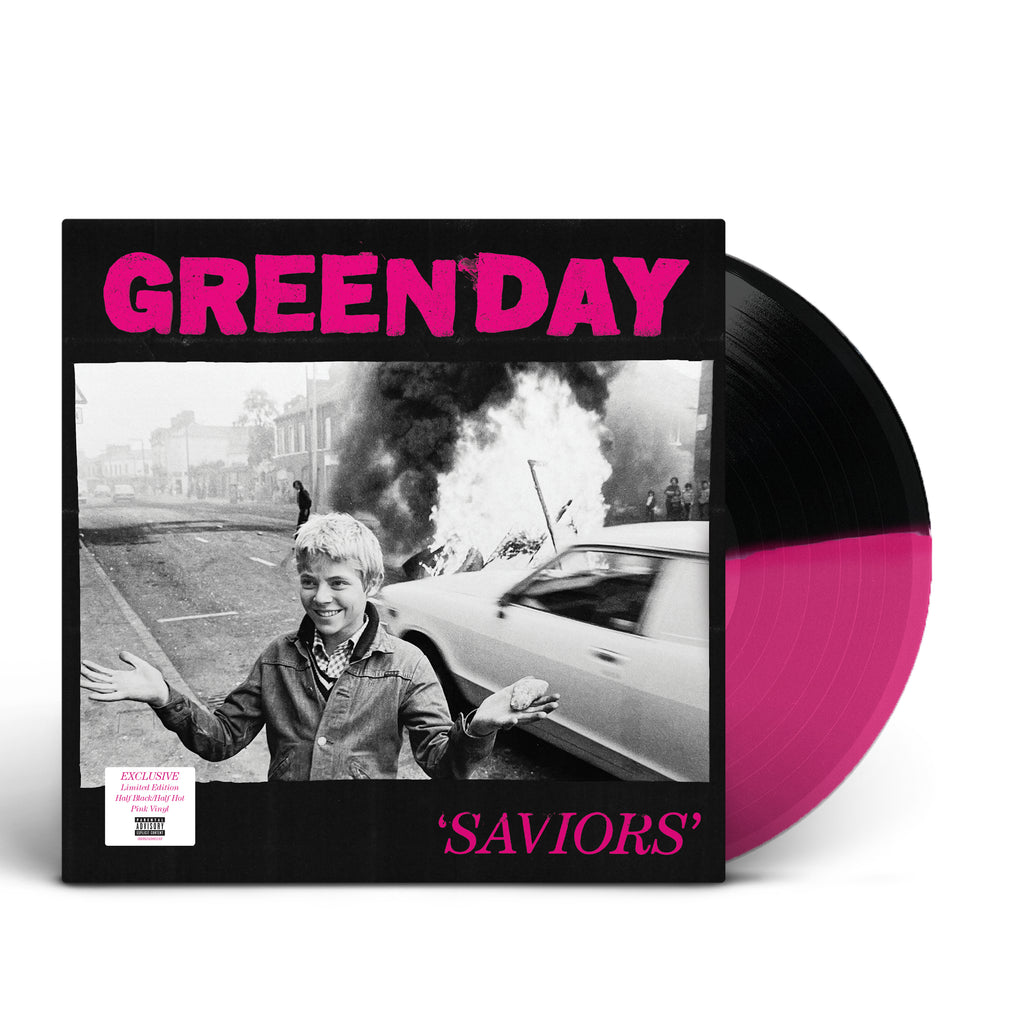 Green Day - Saviors (Magenta & Black Color Split Vinyl w/24"x36" Poster, Indie Exclusive) ((Vinyl))