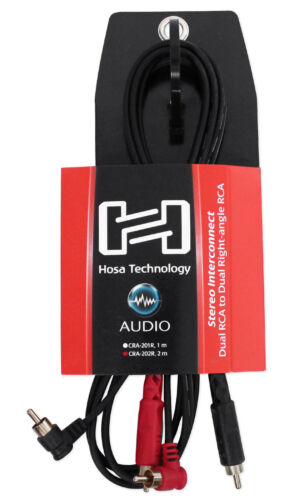 Hosa Technology - Hosa Stereo Intercon Dual Rca-Dual R-Angle Rca 6.6 ft ((Turntable Accessories))