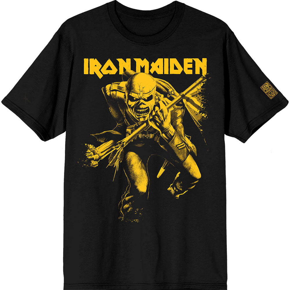 Iron Maiden - 50 Trooper Crop Yellow (()) Black