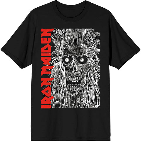 Iron Maiden - Eponymous Face Red Logo (()) Black