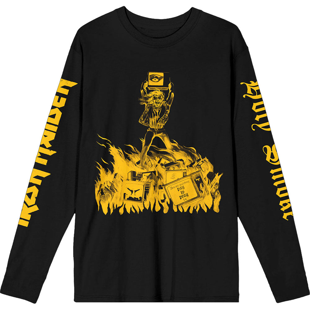 Iron Maiden - Holy Smoke Isolated Yellow (()) Black