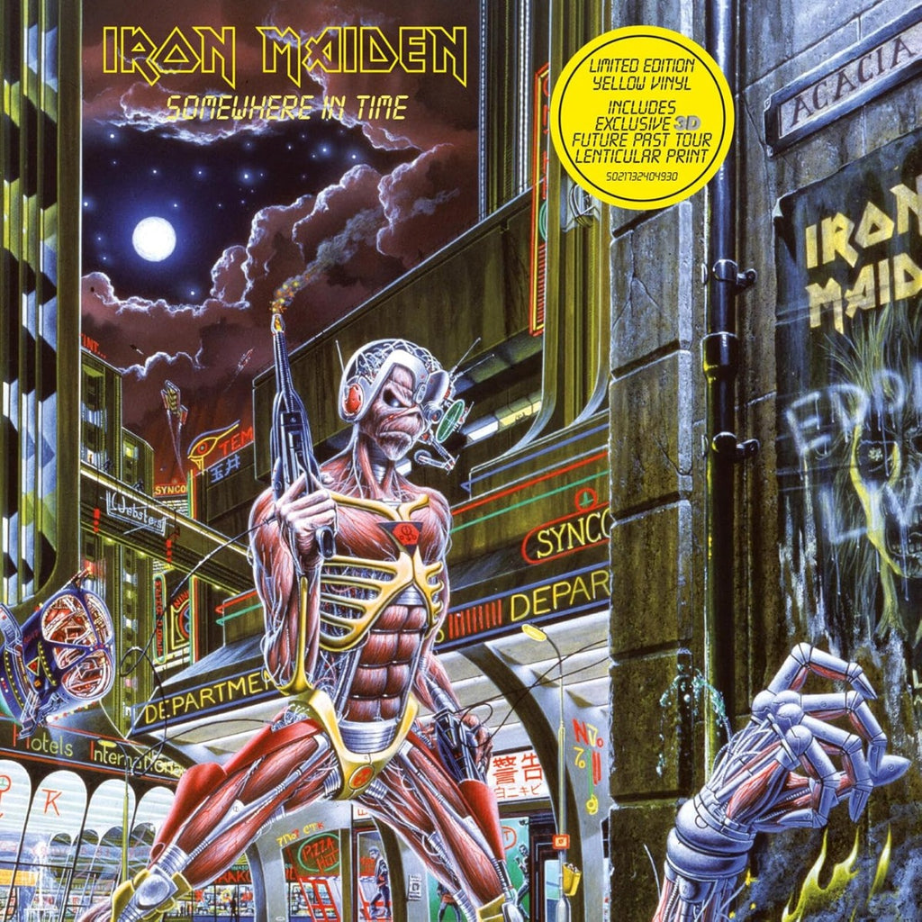 Iron Maiden - Somewhere in Time (Limited Edition, 180 Gram Yellow Colored Vinyl, Future Past Tour Lenticular Print) [Import] ((Vinyl))