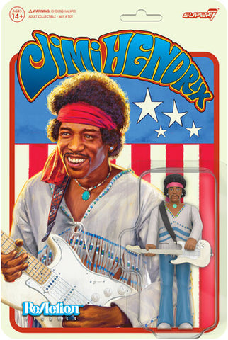 Jimi Hendrix - Super7 - Jimi Hendrix - Reaction Figures - Jimi Hendrix (Festival) (Collectible, Action Figure, Figure) ((Action Figure))
