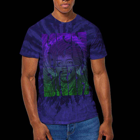 Jimi Hendrix - Swirly Text (()) Blue